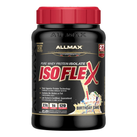 IsoFlex Allmax Nutrition-Премиум суроватъчен протеин изолат за чист мускулен растеж.