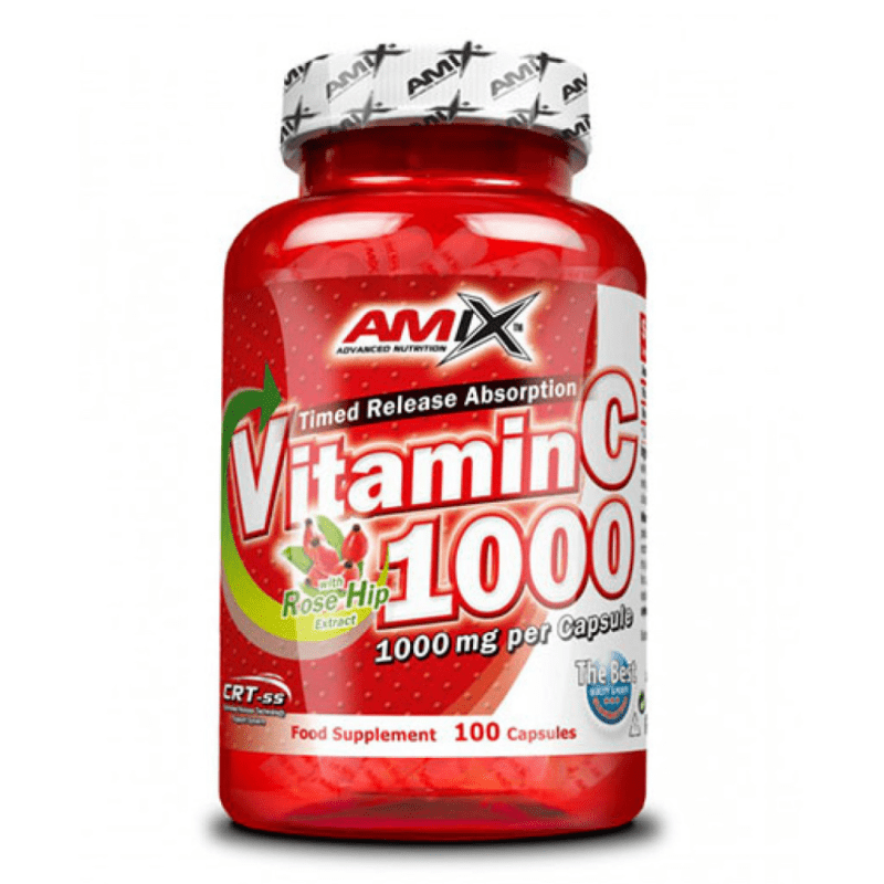 AMIX Vitamin C /with Rose Hips/ 1000mg. / 100 Caps